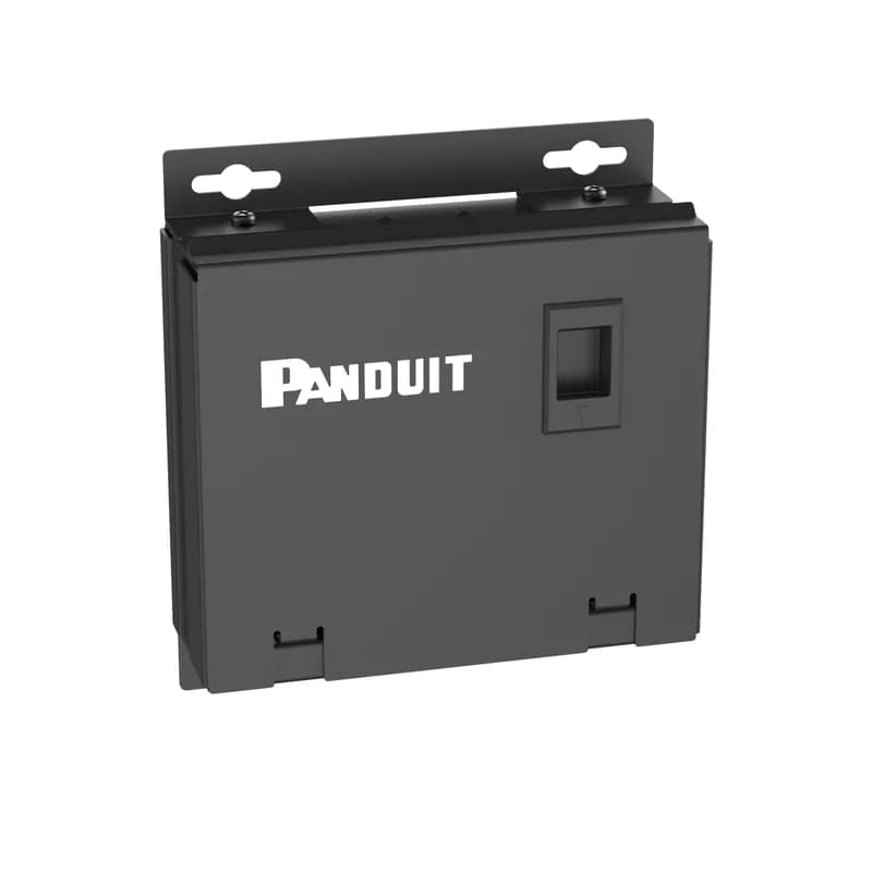 Panduit CPB6BL - The PanZone Consolidation Point Box provides a quick-to-install solution to deliver a point of connection and configuration within the permanent link to allow interconnection/cross connection to a network service or service. For install in-ceiling, on-wall, or under floor. 6 Port, Mini-Com Panel included, Black.