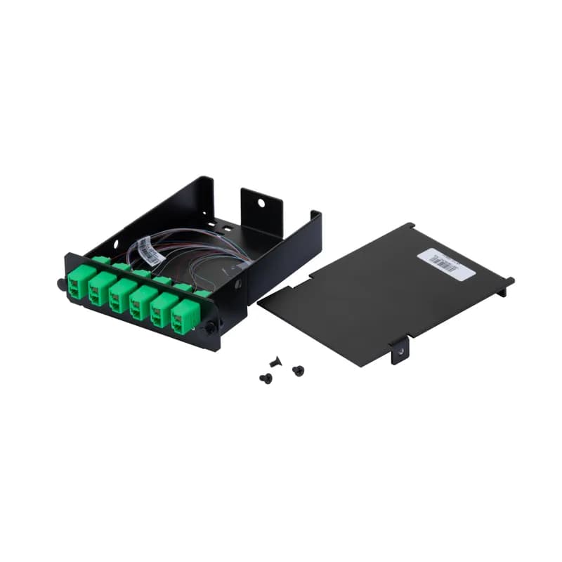 OPTICOM LC SPLICE CASSETTE PRELOADED WITH 12 OS2 LC RIBBON (250UM), STANDARD IL