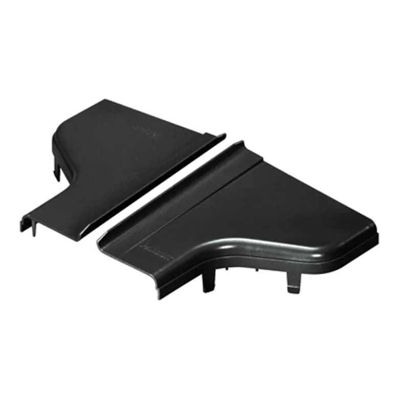 The FiberRunner Split Cover for the reducer fitting has a snap-on feature allows the cover to be installed and removed with no tools required. It creates a radiused 0.75 inch (19mm) opening for easy access to add or remove cables.