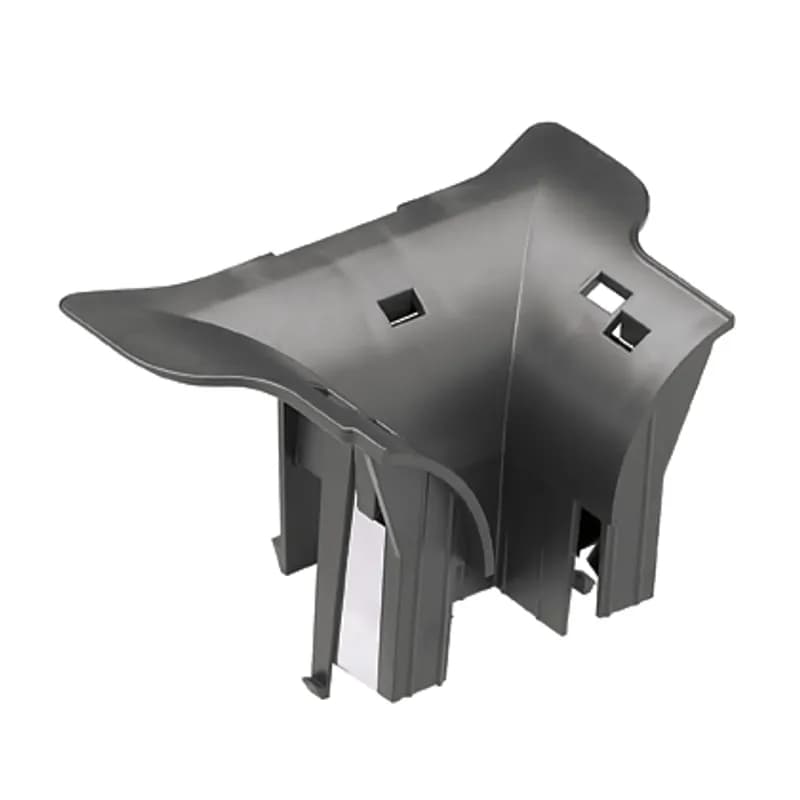 The FiberRunner Reducer is assembled into the 6x4 or 4x4 vertical tee. It allows for the transition to 2x2 FiberRunner Channel with minimal space required.