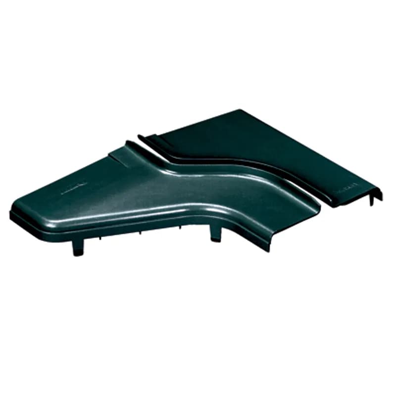 The optional split cover for the reducer fitting FRRF126LBL. The snap-on feature allows the cover to be installed and removed with no tools required. It creates a radiused 3/4" (19mm) opening for easy access to add or remove cables