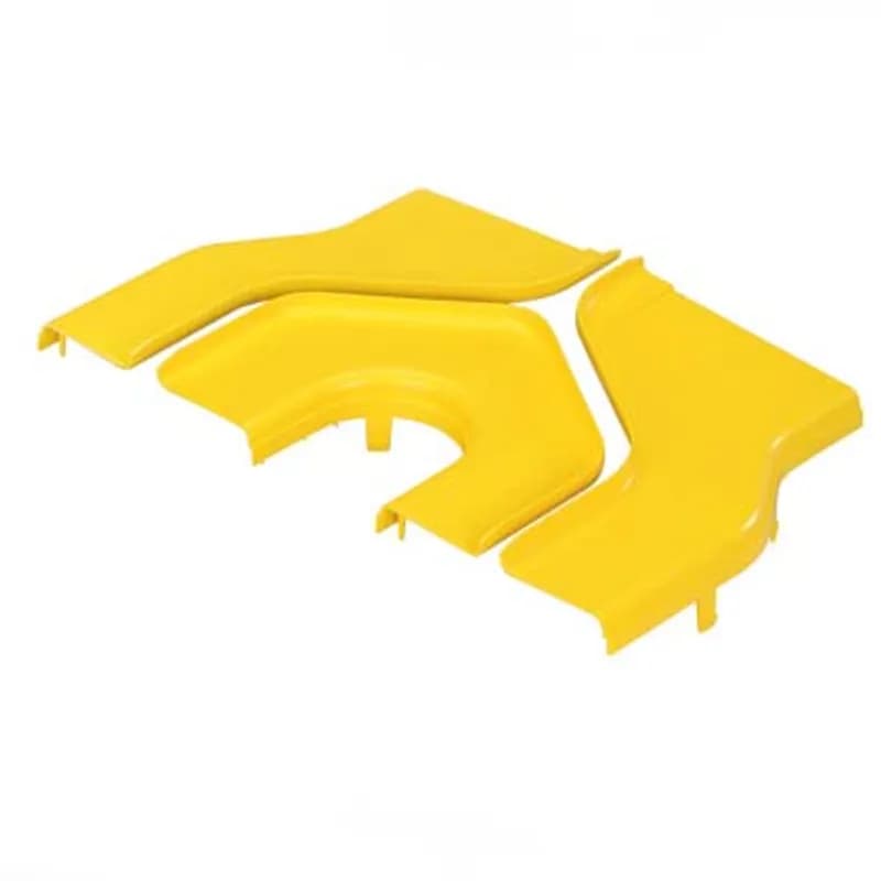 The FiberRunner 12x4 Reducer Cover for the Y-reducer fitting allows the cover to be installed and removed with no tools required. It creates an opening for easy access to add or remove cables.