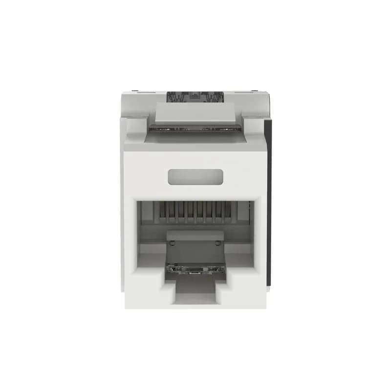 Panduit NK6X88MWH-Q - The NetKey Cat 6A UTP RJ45 Punchdown Keystone Jack Module is designed to terminate 4-pair, 22 26 AWG twisted pair cable. Each jack is 100% factory tested to exceed industry standard performance requirements. Contacts are plated with 50 microinches of gold for superior performance. Jacks are individually serialized for traceability and are compatible with keystone interfaces such as NetKey Faceplates, Modular Patch Panels, and Surface Mount Boxes. The jack is white and includes 25 per package.