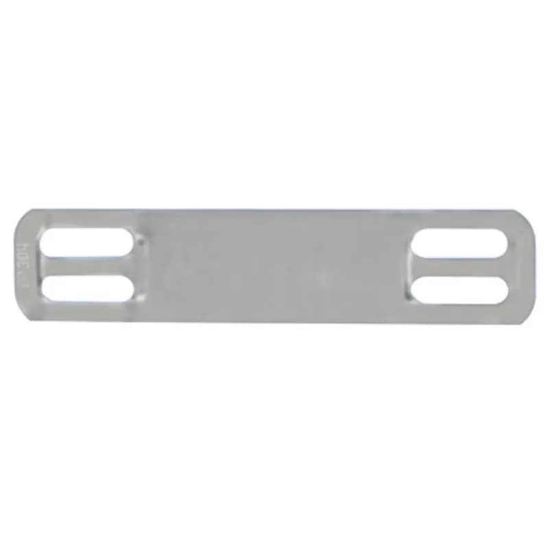SS Marker Plate, Rectangular, 2 Hole, Dimensions 1.72 Inches x 0.38 Inch x 0.010 Inch (44.0mm x 10.0mm x 0.25mm). Provides permanent identification of pipes, conduit, valves, cables and equipment in harsh environments. Designed for use with Panduit Pan-Steel Stainless Steel Cable Ties for fast installation at lowest installed cost. For on-site custom marking use the Metal Indenting Machine (MIM). Material is 316 Stainless Steel. Color is Natural.