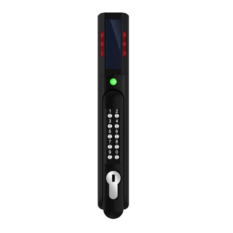 Panduit ACF06 - The Intelligent Rack Security Handle with Humidity Sensor and Keypad integrates with the Panduit G5/G6 iPDU or UPS to remotely manage rack access. The security handle with keypad offers dual authentication for increased rack security. The integral humidity sensor conveniently allows for humidity sensing in the center of the rack. The dual frequency card reader (125 kHz and 13.56 MHz) supports of up to 200 users.