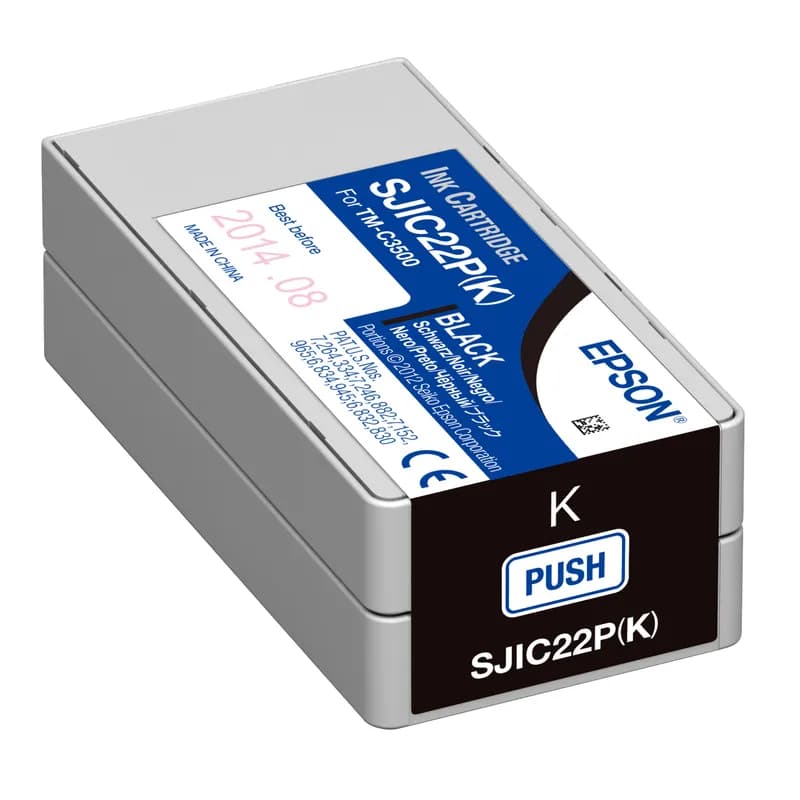 Panduit PSJIC22PK - Panduit PGJIC22PK Black Ink Jet Ink Cartridge for PTM-C3500 color ink jet printer. Includes 1 cartridge per package.