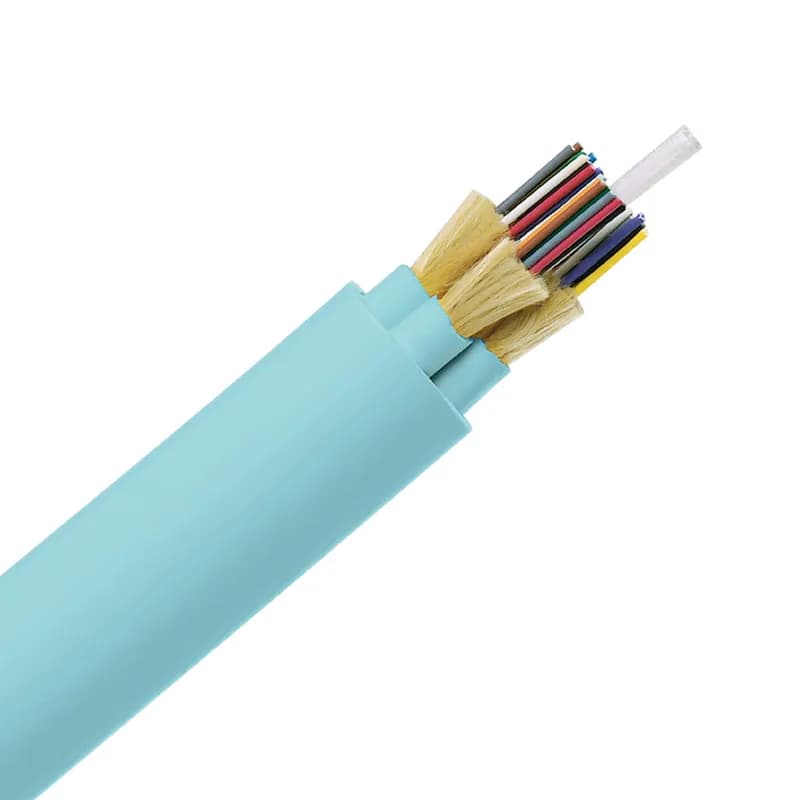The 72 fiber indoor distribution cable is OS2, Riser (OFNR) rated and features 900um buffered fibers.