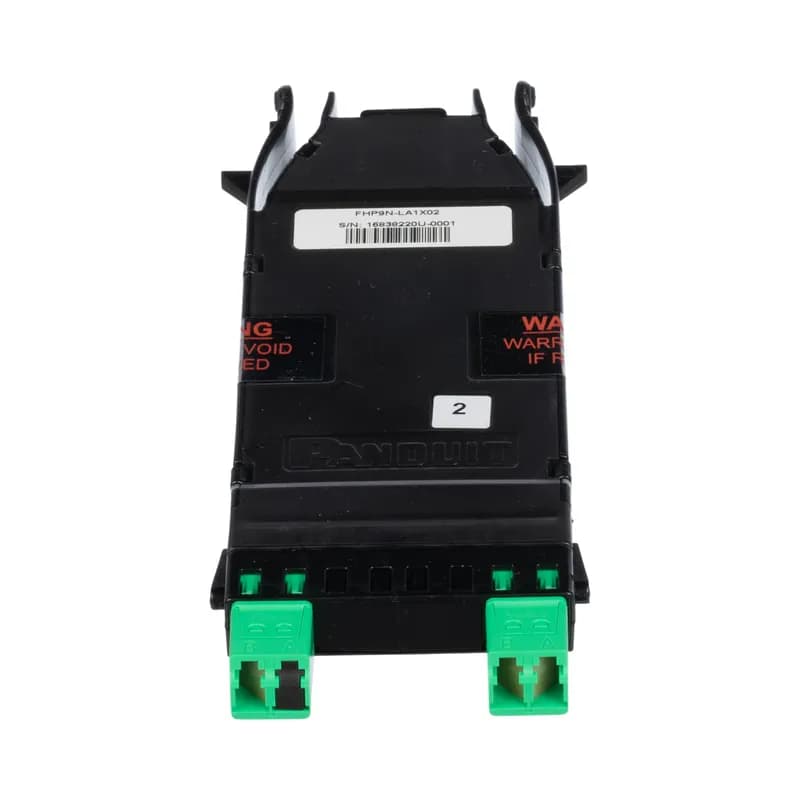 The HD Flex Cassette is a 1x2 splitter for passive optical networks (PON). The input and output ports are LC/APC connectors and include intergral shutters to prevent contamination. The cassette is half width and installs directly into FLEX**04 enclosures and panels. The capacity is 18 cassettes per RU.