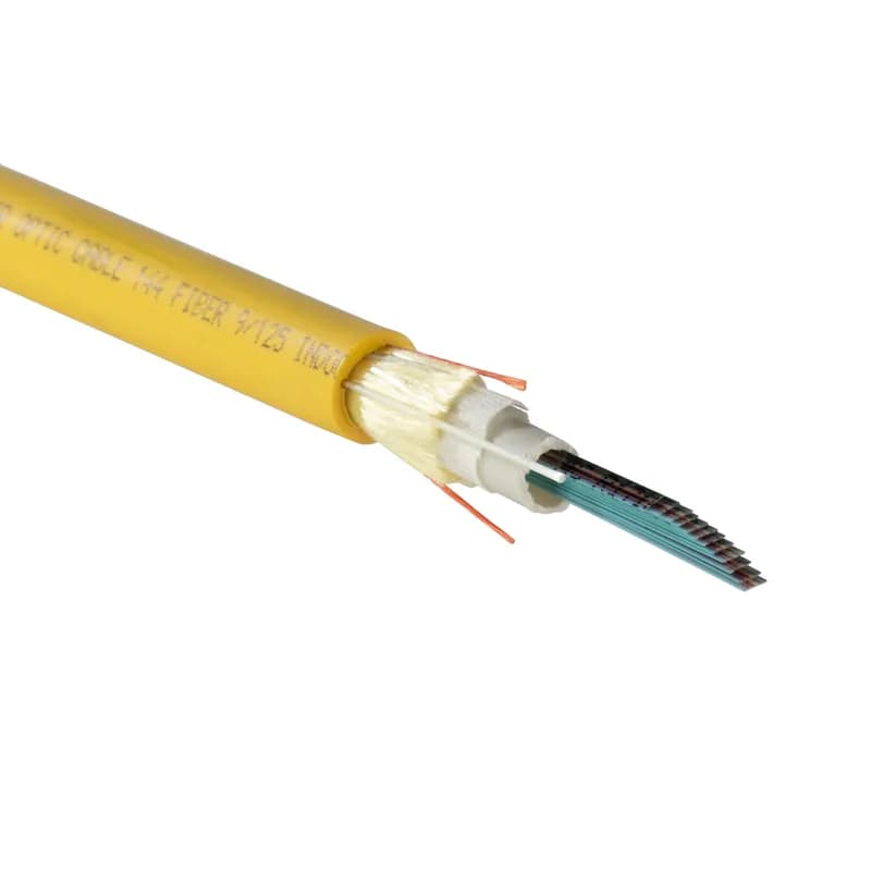 OS2 (G.657.A2) 96-Fiber Indoor Distribution Cable, OFNP, Ribbon Yellow