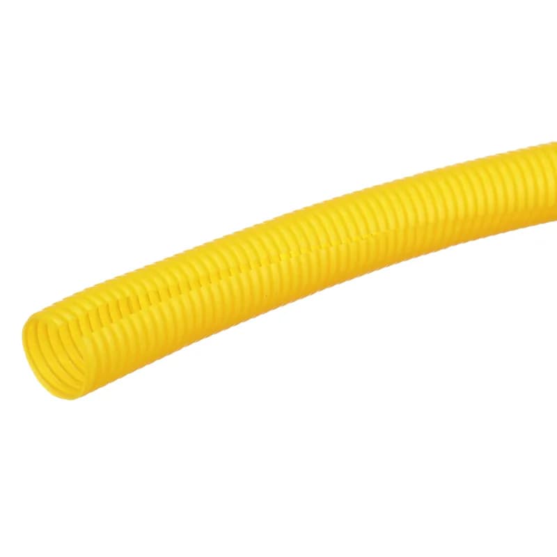 Panduit CLT150F-X4F - The CLT150F-X4F Corrugated Loom Slit Wall Tubing protects cables from impact and abrasion. Features a slit for easy installation onto a bundle of wires or a pre-assembled harness assembly, increasing productivity. Hold in place with cable ties and accessories. Suitable for indoor applications. UL94-HB flammability rating and a maximum temperature rating of 122 F (50 C). Polyethylene. Inside diameter 1.58" (40.0 mm). Color Fiber Runner Yellow. 1 per package.
