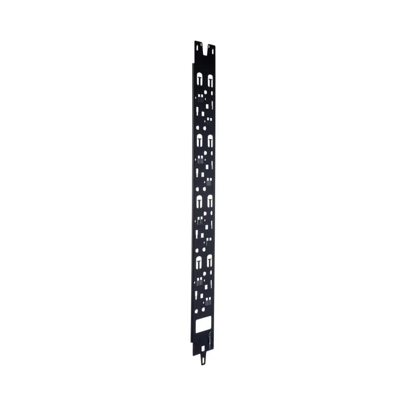 Panduit XG-VCM42B - Vertical Cable Manager Panel for FlexFusion 42RU Cabinet. Tool-less panel for cable management. Accepts D-Rings; S1DR, S2DR and L-Rings; S1LR, S2LR. Black