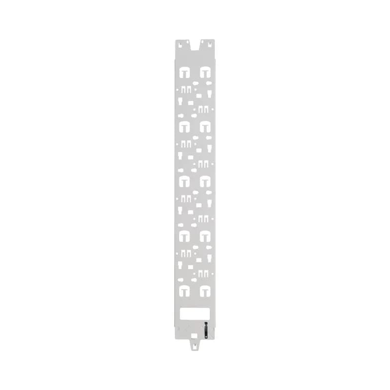 Panduit XG-VCM42W - Vertical Cable Manager Panel for FlexFusion 42RU Cabinet. Tool-less panel for cable management. Accepts D-Rings; S1DR, S2DR and L-Rings; S1LR, S2LR. White
