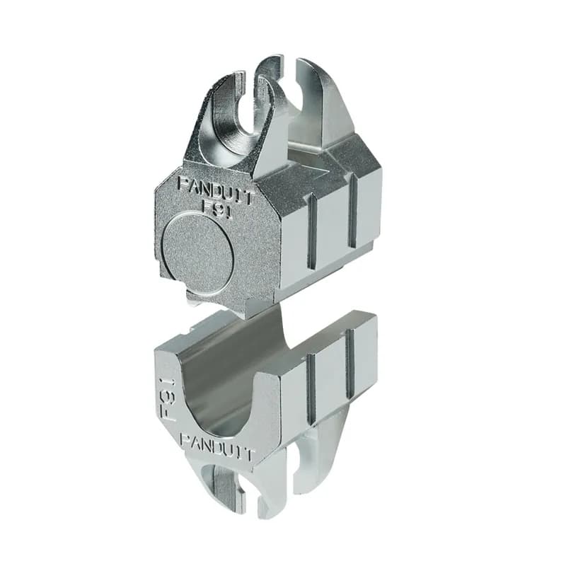 Die insert used with CT-2001 or CT-3001 (sold separately) to crimp Panduit 4/0 - 250 kcmil (120mm2) ferrules and ferrules with sleeves (F91 and FSD91 series).