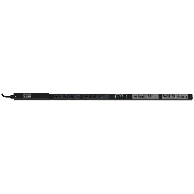 Panduit P32E06M - This Panduit G5 Monitored Switched PDU features (24) C13 and (8) C19 outlets. It is a Dual Rated 30/32 amp, 240/230V, single phase PDU with IEC 60309 2P+E 6h 30/32A (IP44) input plug and a 10 foot (3m) power cord.