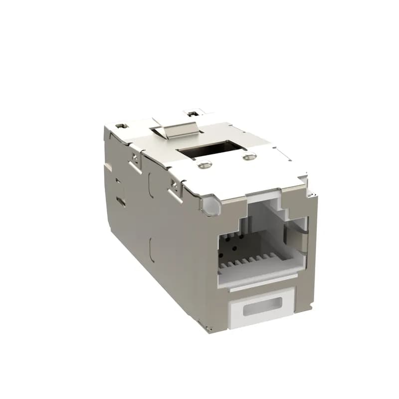 The Mini-Com Cat 6 Shielded RJ45 TG Jack Module is designed to terminate shielded 4-pair, 22-26 AWG twisted pair cable. Each module is 100% factory tested to exceed industry standard performance requirements. TG style termination eliminates the need for a termination tool. Each jack is individually serialized for traceability and is compatible with Mini-Com Modular Patch Panels and Faceplates.