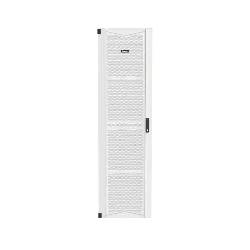 FlexCore Optical Distribution Frame, 600mm Perforated Door, Left Hinged, Gray, Lockable Door Handle