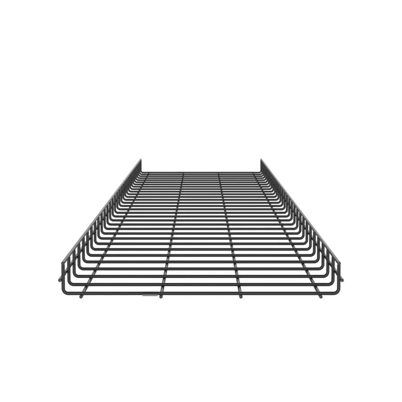 The 2" height x 18" width wire basket is available in a black powdered coated finish. The wire basket can be used in many applications to route cable to the needed location. It s design enable users to have to cut less wires on a basket with improves risk mitigation.