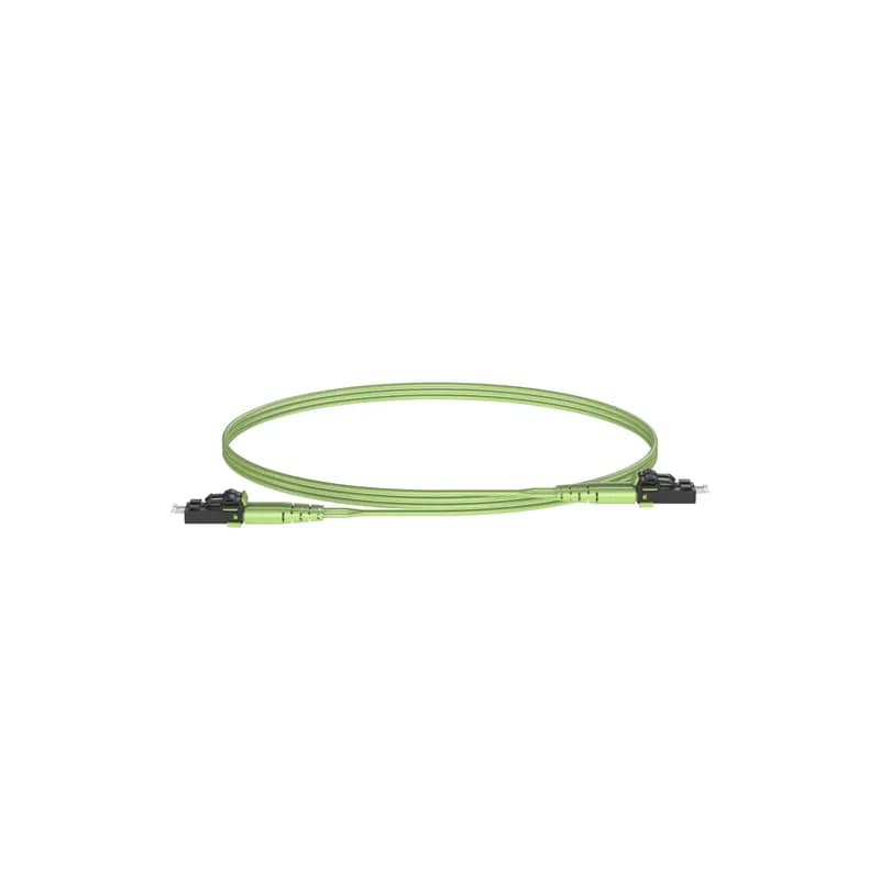 OM5, 2 Fiber 1.6mm Patch cord, Riser, LC Duplex to LC Duplex, Standard Polarity, Standard Insertion Loss - 8 Meters
