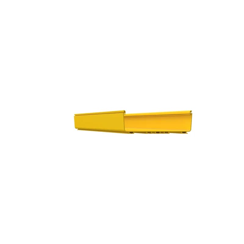 Panduit FR12X4YL10 - The FiberRunner 12x4 Channel can be used with fittings and brackets to design a routing system to separate, route, and protect fiber optic and high-performance copper cables. The cable routing channel accepts cable retainers or a hinged cover. The channel is 10 feet in length