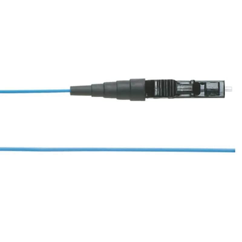OM3 1-Fiber 900um Buffered Patchcord No Jacket LC to Pigtail Std. IL, Set of 12 with Buffer Colors Per EIA/TIA 568 - 2 Meters