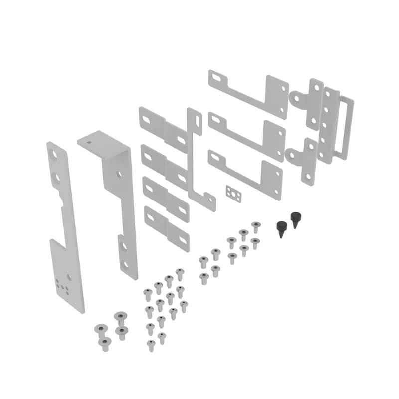 FlexFusion S-Type Door Hinge Kit, White. Allows S-type door mount to FlexFusion cabinet.