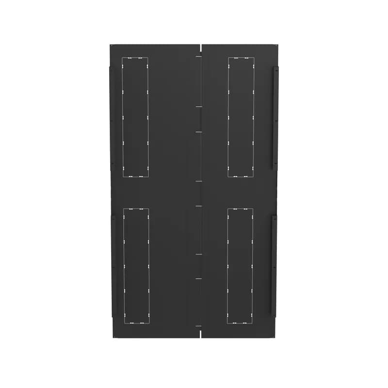 The Day 2 Side Panel provides a barrier between existing FlexFusion cabinets without having to unbay or have access to the sides. Includes knock-out for pass-thru feature located on the front and rear side of the cabinet provides flexibility to your cabling requirements. For 48RU x 1200mm deep black cabinet.