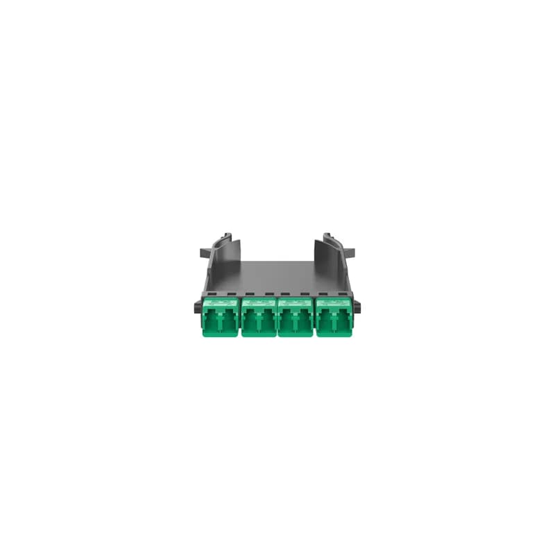 Panduit FHS9N-08-LAN - The HD Flex FAP Cassette features 4-ports and has duplex LC/APC green singlemode adapters. It is LC/APC green with zirconia sleeves with integral shutters to prevent contamination.