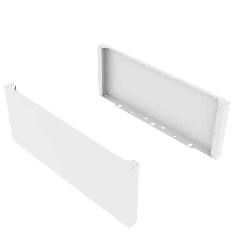 Panduit XG-TCF8W - FlexFusion Cabinet Top Cap Fascia Kit. For 800mm wide cabinets, White. Fascia kit provides a barrier at the cabinet top to hide cable routing. Includes fascia for front and rear of cabinet.