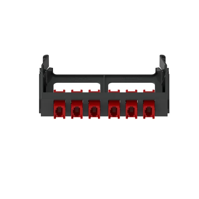 Panduit FQMAP65RD - The QuickNet SFQ MPO Fiber Adapter Panel Type A features 6 MPO key-up/key-down adapters. It snaps quickly into the rear of QuickNet Patch Panels for easy network deployment and quick migration. It is red and comes with installed dust caps.