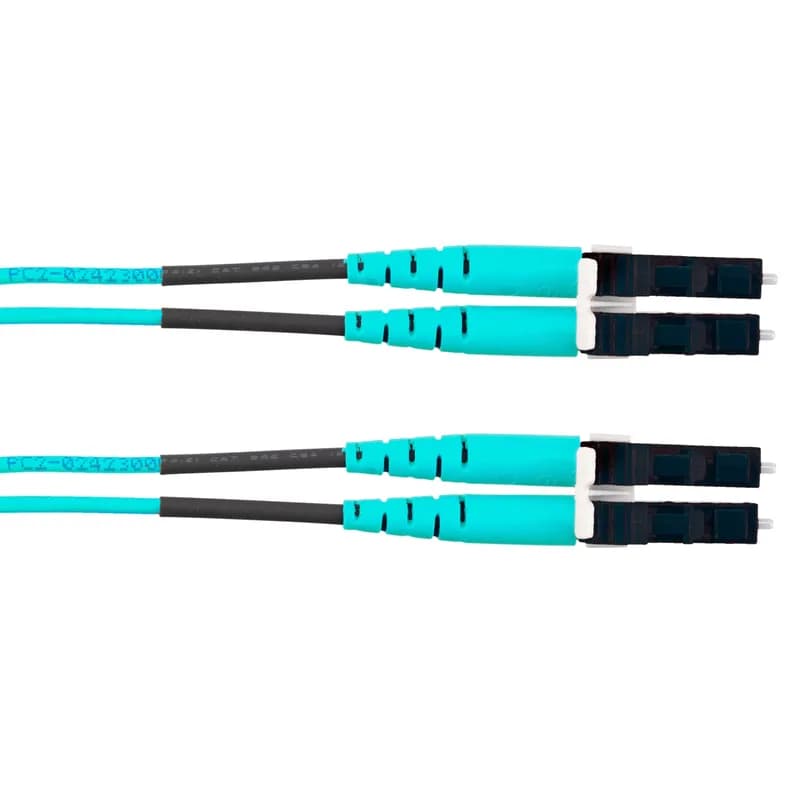 The NetKey duplex fiber patch cord is OM4 with 2mm cable jacket. It is LSZH, features LC Duplex connectors, has standard insertion loss and is 30 meters in length.