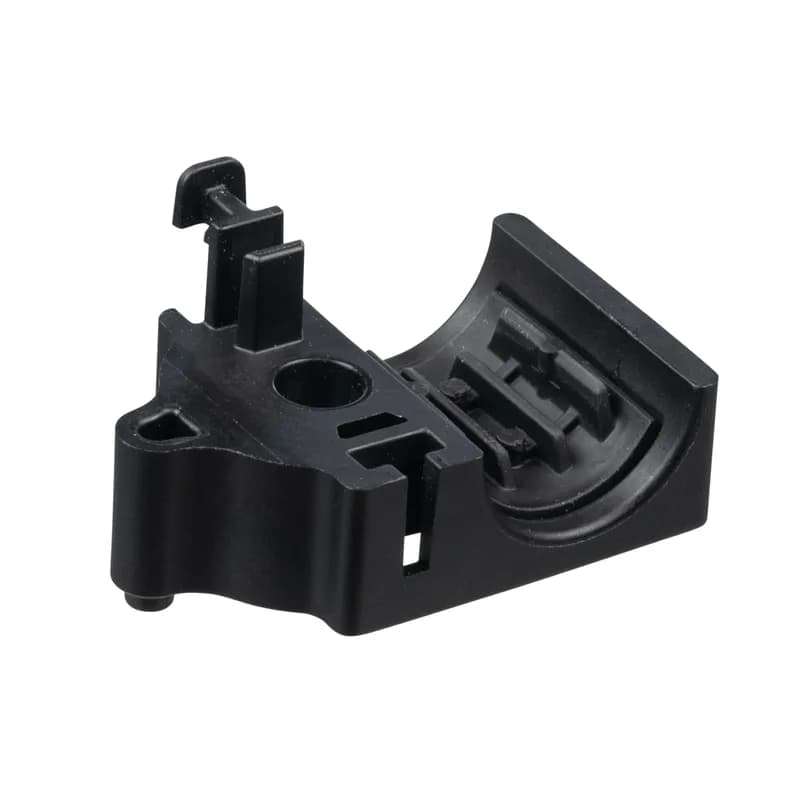 Panduit HV19CC1-C370 - Panduit HV19CC1-C370 is a single-position half clamp that pairs with another to form a fully secured cable clamp. These come with rubber compressible inserts to accommodate .59" to .75" (15-19mm) range-taking over cables, pipes or others. Housings are made of heat-stabilized glass-filled nylon black in color. Rubber cushion inserts are black in color. These are sold in packages of 100 pieces (bag contents provide 50 finished clamps).