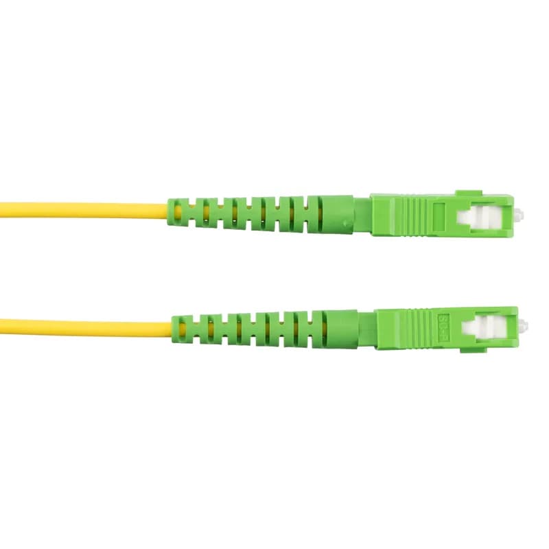 This Opti-Core simplex fiber patch cord is OS2 with 1.6mm cable jacket. It is Low Smoke Zero Halogen (LSZH), features a SC/APC Green simplex connector on each end, has standard insertion loss and is 4 meters in length.