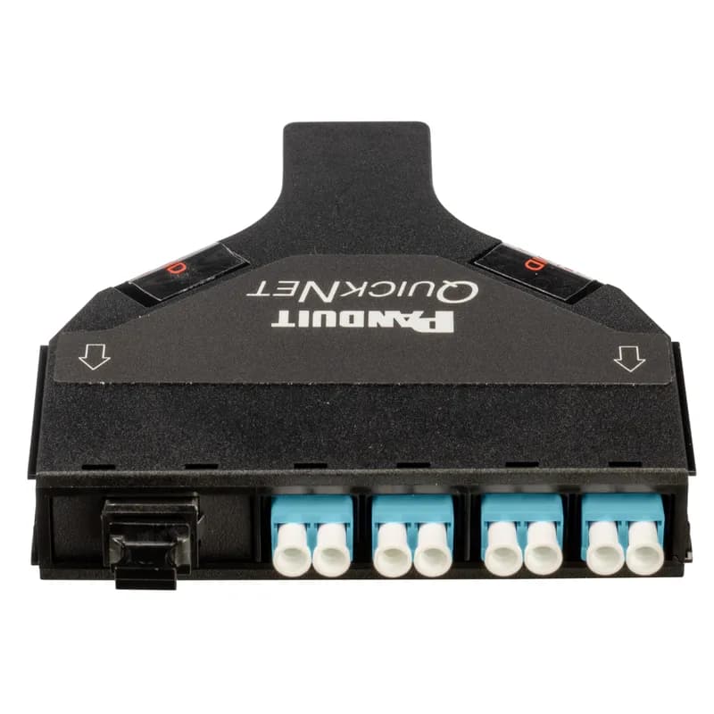 SFQ Front Access OM4, 4-to-1 Cassette, 8 Fiber, Optimized IL, Universal