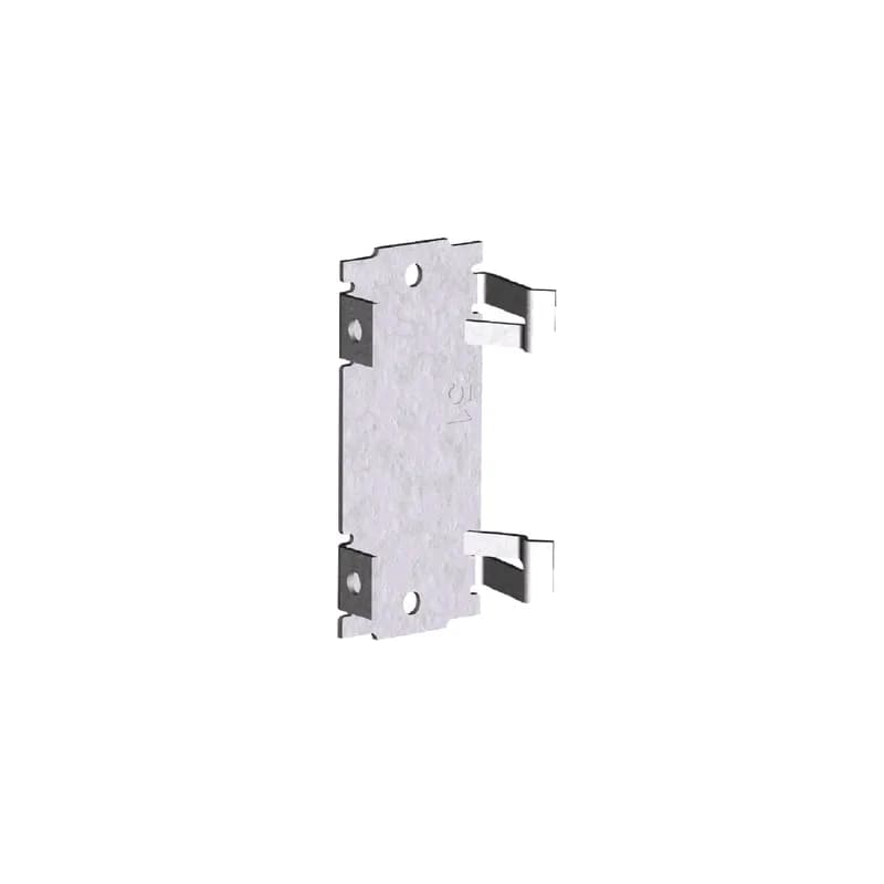 Press-on nail plate for wood or metal studs.