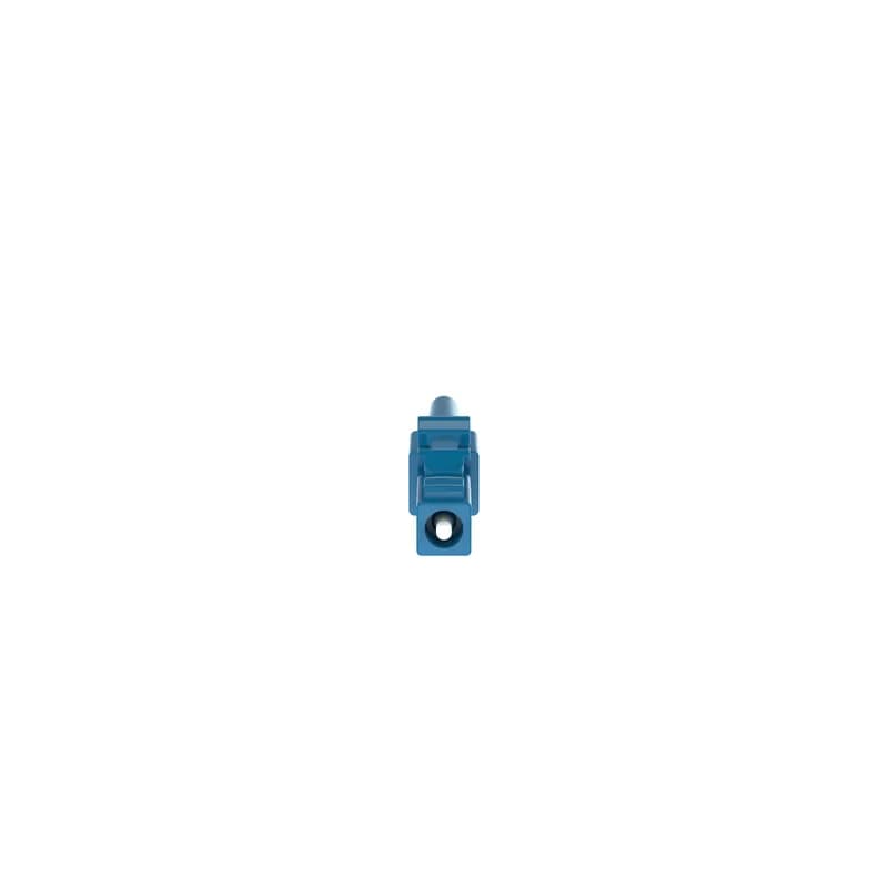 Panduit FSOCLC9 - The OmniSplice LC-UPC Fiber Optic Connector is a singlemode 9/125?m OS2 simplex fiber connector. Termination can be done in about two minutes on several common splice machine brands. The connector consists of a ferrule assembly with a bare fiber stub, a blue front housing, a rear housing with integral blue boot, and a splice protection sleeve.