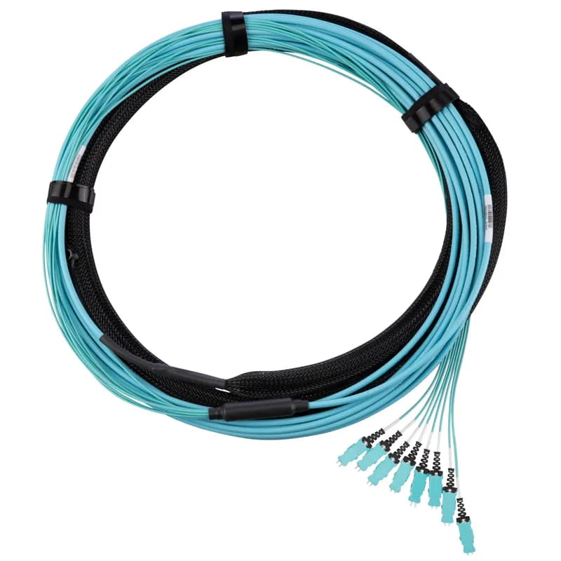 Panduit GSCYPO6FH5AF085 - OM4+ 16F Small Diameter Trunk, OFNP, MPO-16 F to SN, 8-to-1 (U2), Opt IL, Pull Eye - 85ft