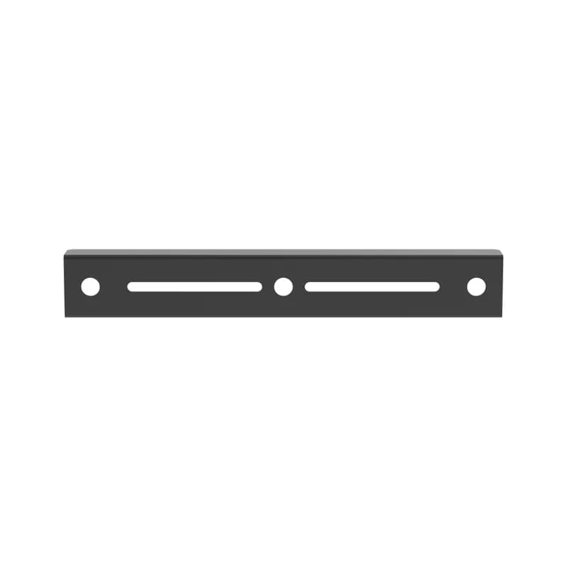 Panduit PWBTB8CBL - The Wire Basket Trapeze Bracket w/ Center Hole is used in cable routing systems to support a 8 inch wide Wire Basket from either dual or single threaded rod. The hardware for attaching the bracket is sold separately. The Trapeze Bracket comes in black powder-coated finish and is sold in packages of two.