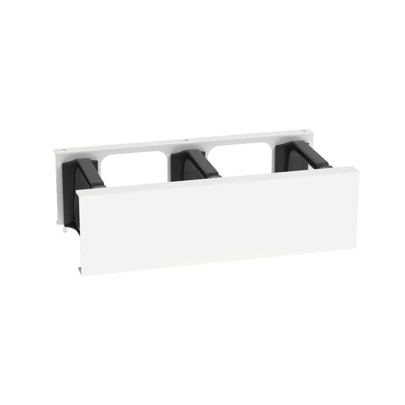 Panduit PZLRB4P6LRWH - The PanZone® Vertical D-ring Manager provides a means to manage cable from the Panduit PZLRB4P6 4 Post Overhead Rack. 6 RU, White, 2pc.