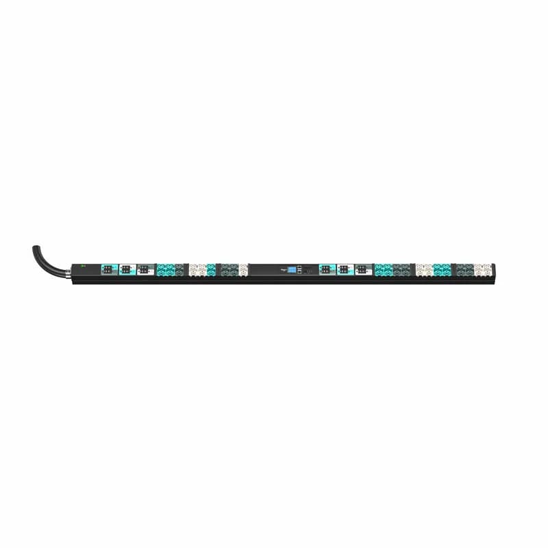 Panduit E42D02L - EL2P MI PDU, 100/125 AMP, (21)C13/C15, (21)C13/C15/C19/C21, IEC 60309 3P+N+E 6h 100A/125A (IP67)-3M, BLACK