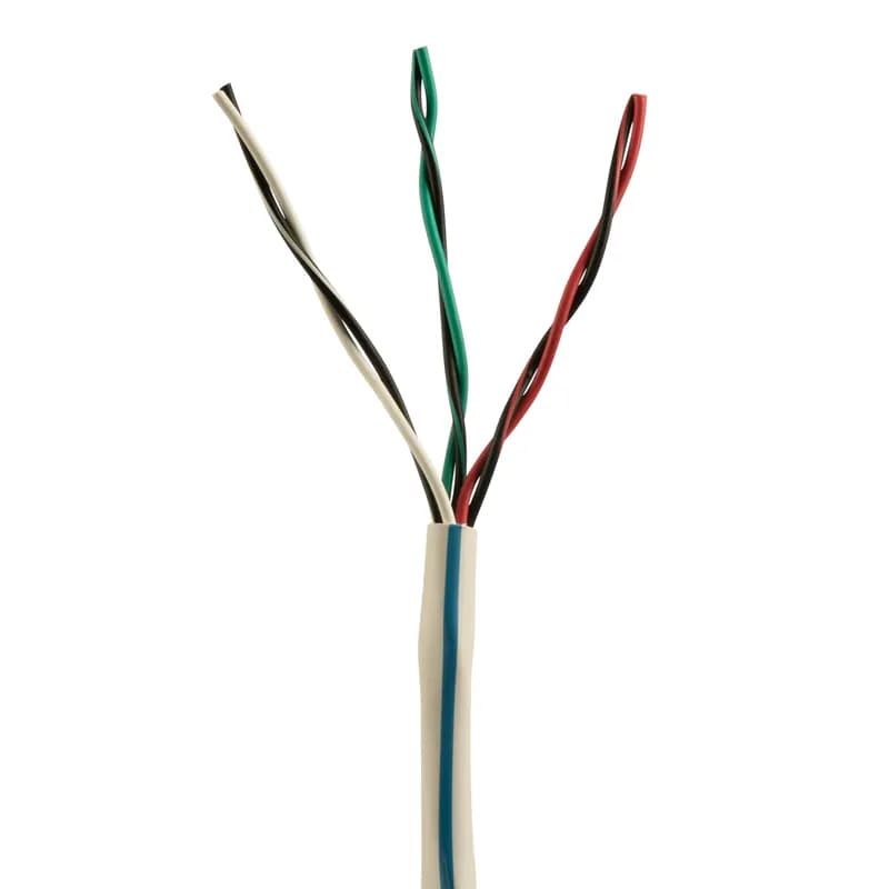 Panduit PXUP316AWH-CQ - Class 4 Copper Cable shall be UL listed and compliant with UL 1400-2 for Class 4 cabling. It shall be a component of an end-to-end Class 4 Fault Managed Power System (FMPS) that efficiently and safely carries significant power at higher voltages over long distances. The conductors shall be 16/19 AWG stranded copper insulated with polyvinyl chloride. The copper conductors shall be twisted in pairs and covered by a flame retardant (CMP) PVC jacket.