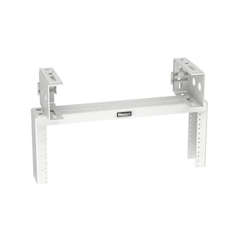 Panduit PZLRB4UWH - The PanZone® Overhead Distribution Rack expands rack space above a rack or cabinet to maximize space in data centers and telecommunications rooms. The overhead rack can mount to most overhead racks or cable trays, or be suspended from the ceiling in numerous configurations. The distribution rack enables the deployment of zone areas for greater scalability and quicker server deployments. The overhead rack is 4RU, rated for 60 pounds, made of steel, and is White.