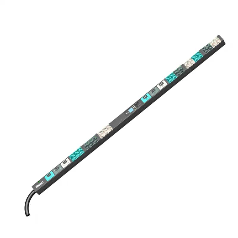 Panduit E42G22LTAA - TAA EL2P MSPO PDU, 50 AMP, (21)C13/C15, (21)C13/C15/C19/C21, CS8365-3M, BLACK