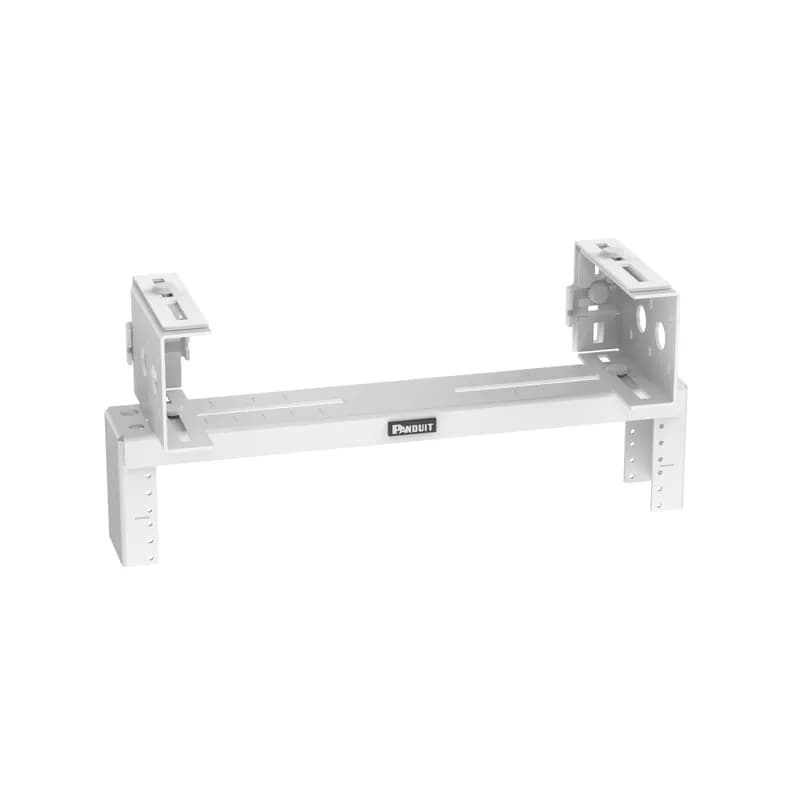 Panduit PZLRB2UWH - The PanZone® Overhead Distribution Rack expands rack space above a rack or cabinet to maximize space in data centers and telecommunications rooms. The overhead rack can mount to most overhead racks or cable trays, or be suspended from the ceiling in numerous configurations. The distribution rack enables the deployment of zone areas for greater scalability and quicker server deployments. The overhead rack is 2RU, rated for 40 pounds, made of steel, and is white.