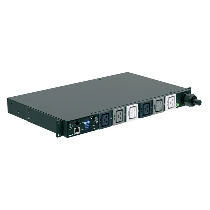 Panduit P06D39M - This Panduit™ G5 Monitored Input PDU features (6) C19 outlets. It is a 32 amp, 400 V, three phase PDU with an IEC 60309 3P+N+E 6h 32A (IP44) input plug and a 10 foot (3m) power cord.