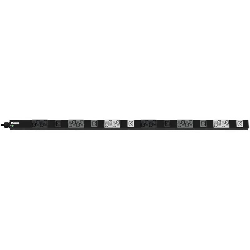 Panduit P30B13M - This Panduit™ G5 Basic PDU features (24) C13 and (6) C19 outlets. It is a 16 amp, 400 V, three phase PDU with an IEC 60309 3P+N+E 6h 16A (IP44) input plug and a 10 foot (3m) power cord. The PDU is black.