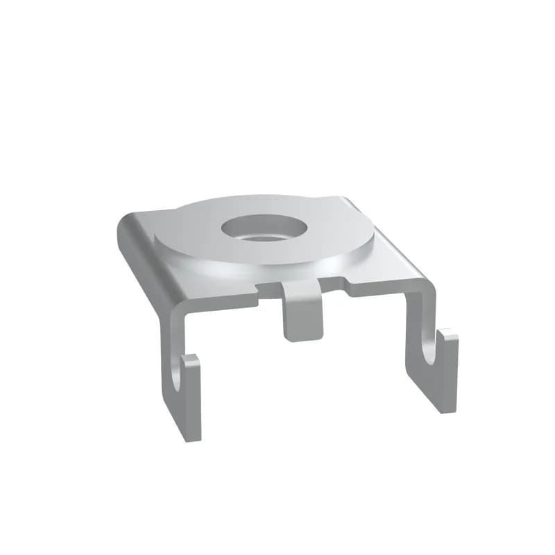 Panduit PWBTSBEZ-L - Wire Basket Trapeze Support Bracket can be used to support baskets ranging from 4" wide through 12" wide from threaded rod. It comes in an electro zinc plated finish. This kit comes packaged in quantities of 50 pieces. Threaded rod, washers, and nuts not included.