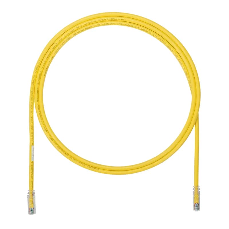 Panduit UTP6AL10MYL - Category 6A, 10 Gb/s, UTP, LSZH patch cord with TX6A™ 10Gig™ Modular Plugs on each end.