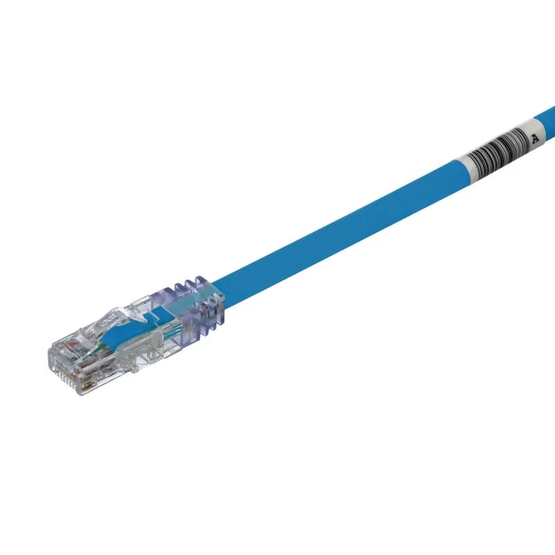 Panduit UTP6AL10MBU - The TX6A™ 10Gig Cat 6A UTP Patch Cord is a 10-Meter, Blue cord constructed of 24 AWG, unshielded, twisted pair stranded, LSZH (60332-1) cable with high-performance modular plugs. Its MaTriX Tape Technology limits alien crosstalk, ensuring 10 Gb/s transmission. The tangle-free latch prevents snags and ensures a fast release, streamlining moves, adds, and changes. Enabled with RapidID, the product has pre-installed barcodes for simple port mapping using RapidID software.