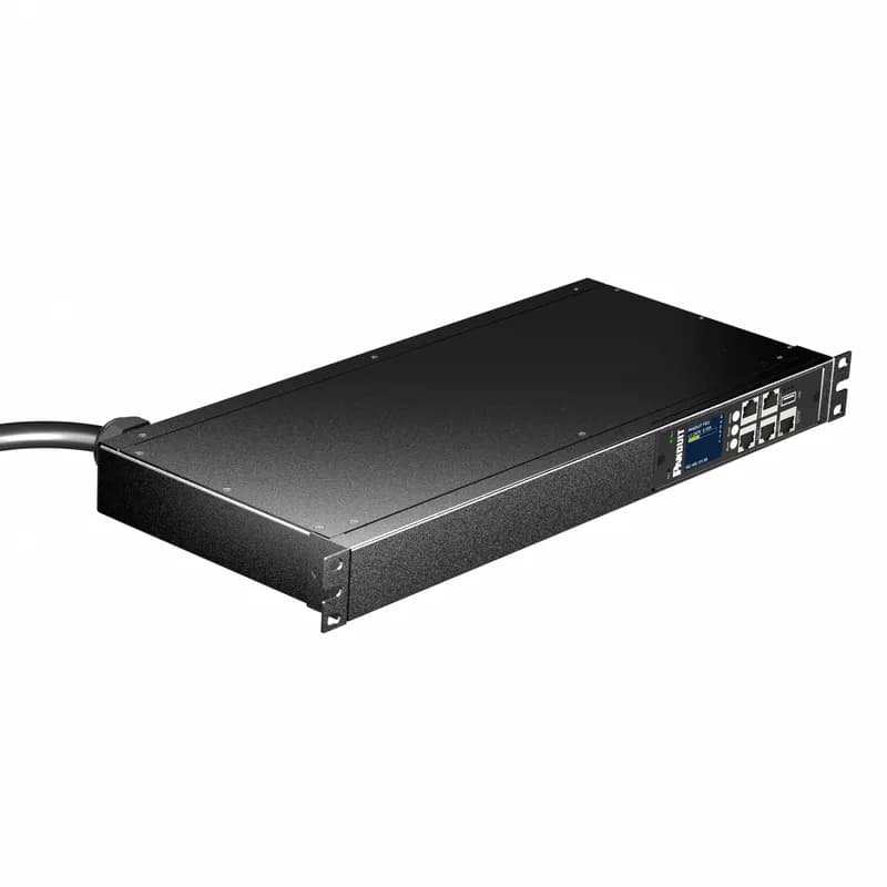 Panduit E08D10M - ES2P MI PDU, 20 (16) AMP, (8)5-20R, NEMA 5-20P 3W-3M, BLACK