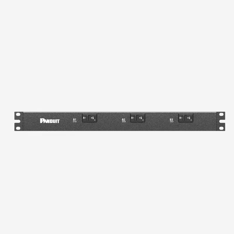 Panduit E06B50M - ES2P Basic PDU, 30 (24) AMP, (6)C19, NEMA L21-30P 5W-3M, BLACK